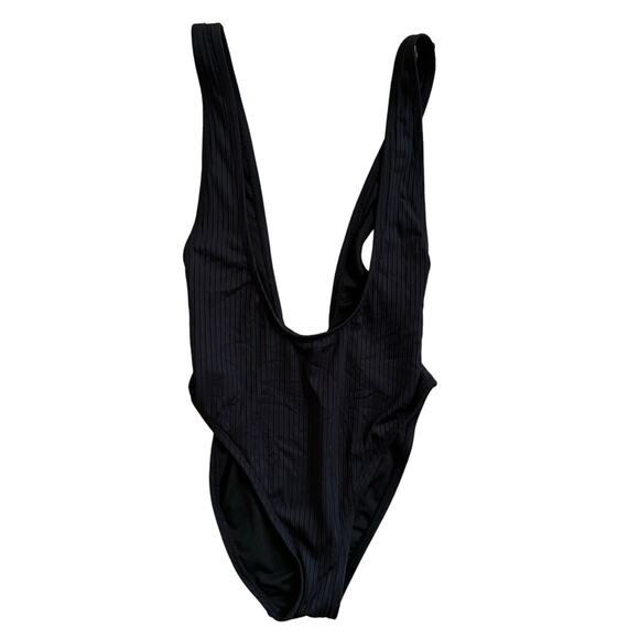 The Bikini Lab Suspender One Piece Swim Black Sexy Size XS - Picture 2 of 4